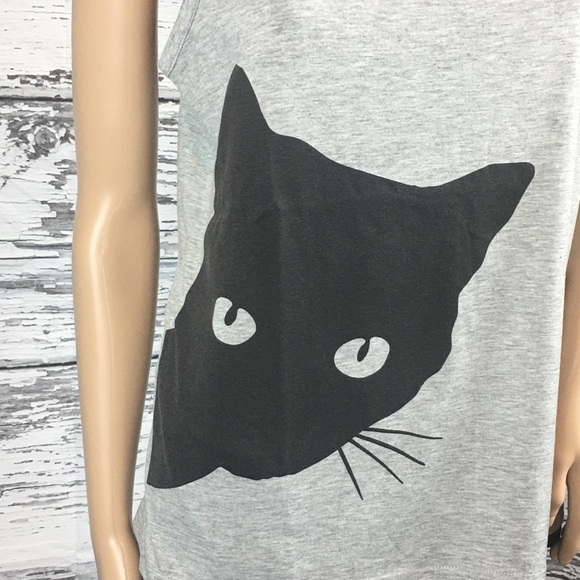 Cat Tank Top • Heathered Gray - Picture 6 of 8